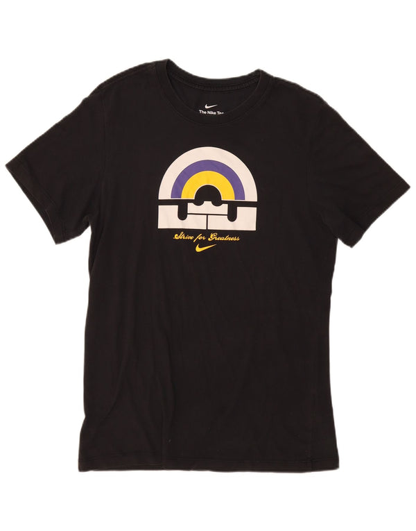 T-shirt grafica da uomo Nike Top piccola nera