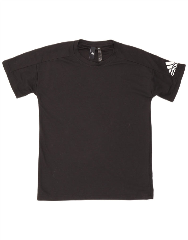 T-shirt da uomo ADIDAS Top Small nera in poliestere