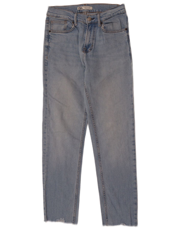 Jeans Zara da donna a vita alta EU 36 XS W29 L29 Blu