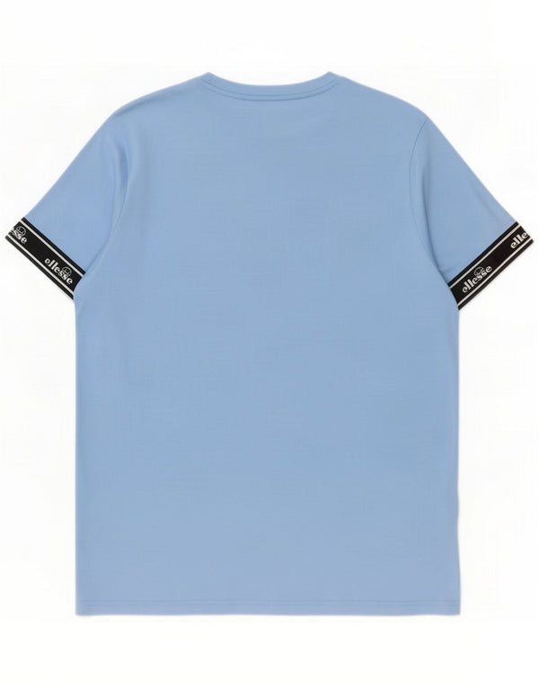 Ellesse T-shirt grafica da uomo XL XL in poliestere a blocchi di colore blu