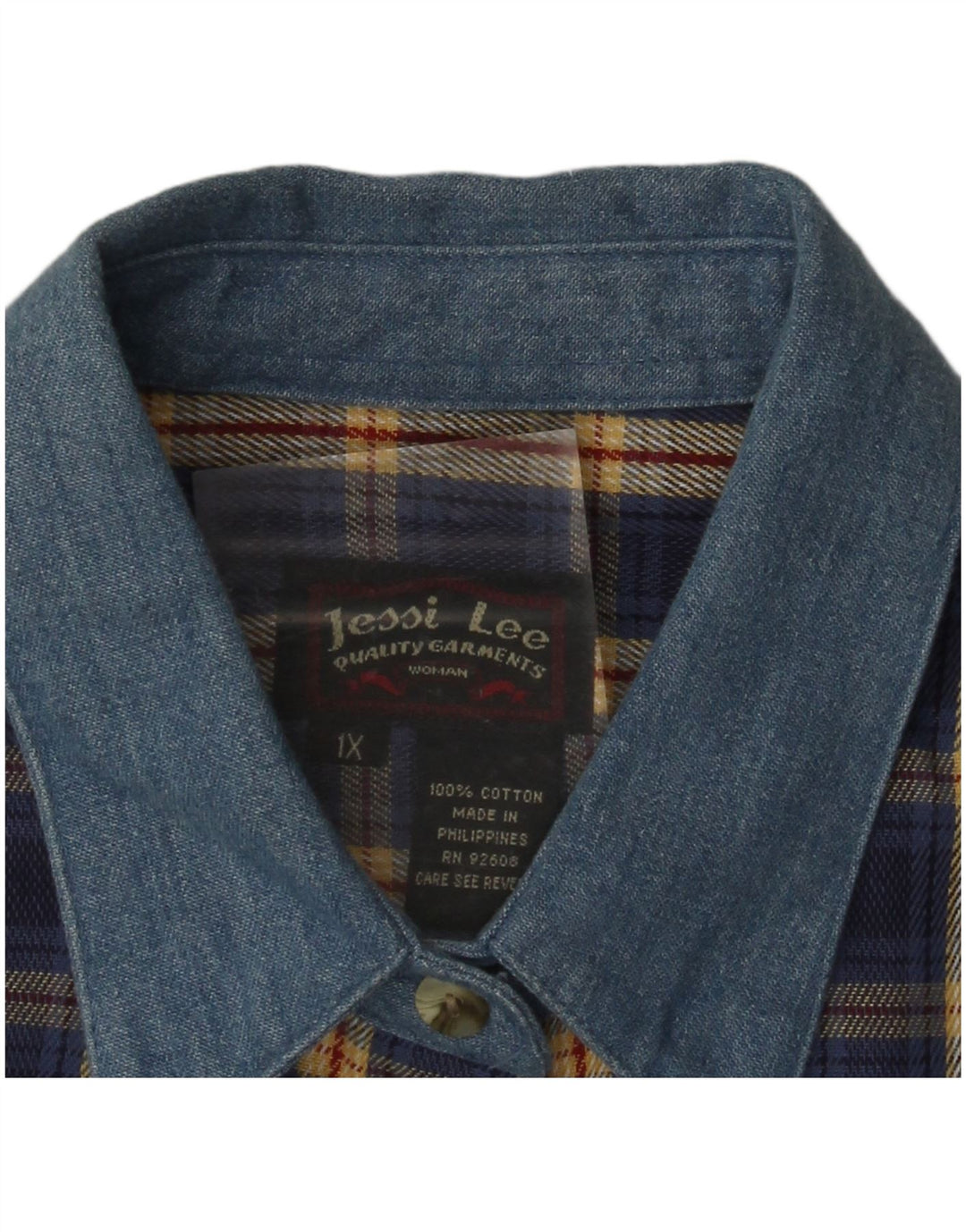 Camicia LEE da donna in flanella a maniche corte oversize UK 18 XL blu navy a quadri