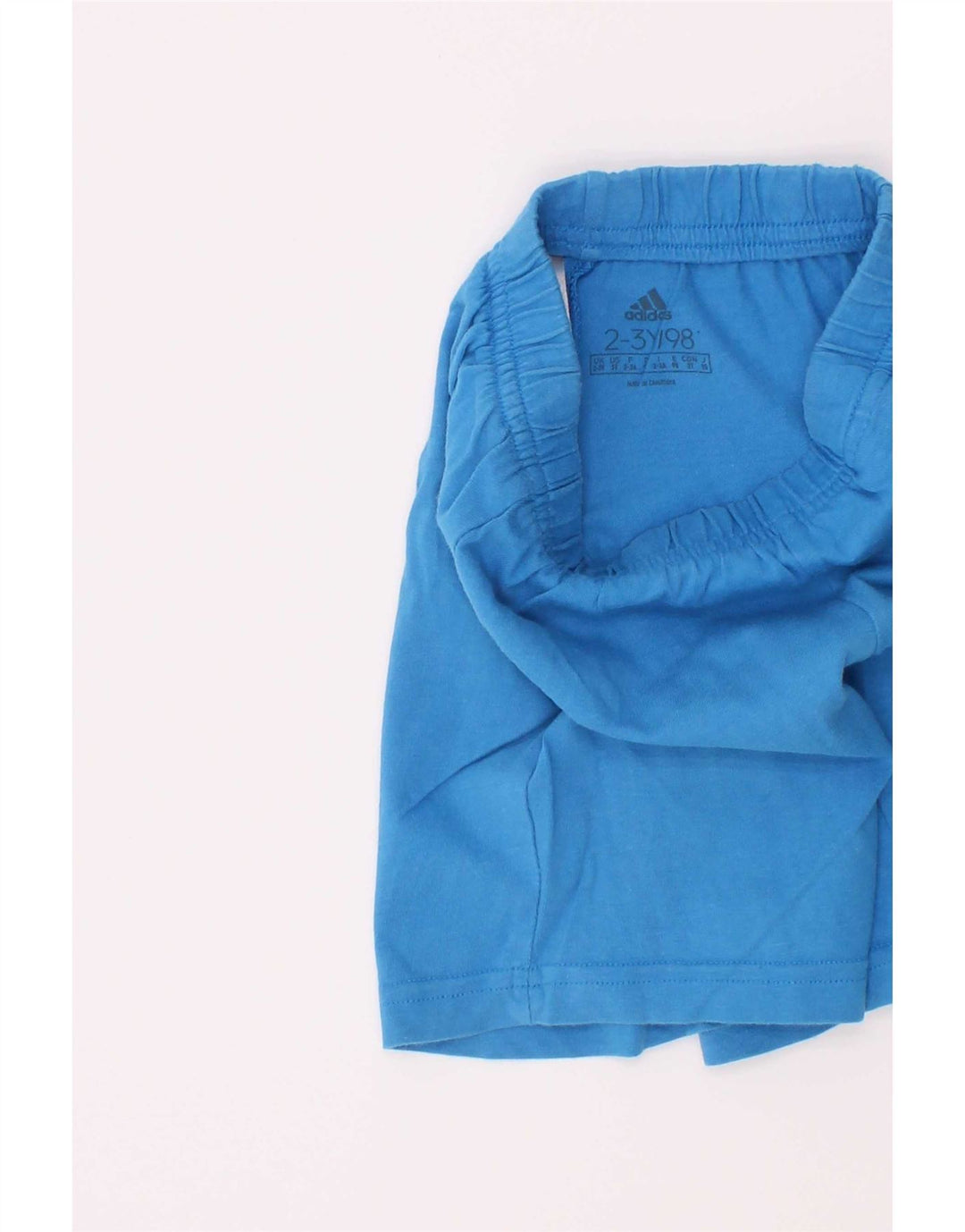 Pantaloncini sportivi Adidas da bambino 2-3 anni in cotone blu