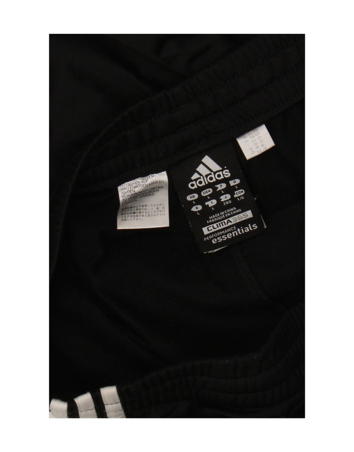 Pantaloni da tuta Adidas Clima 365 da uomo grandi in poliestere nero