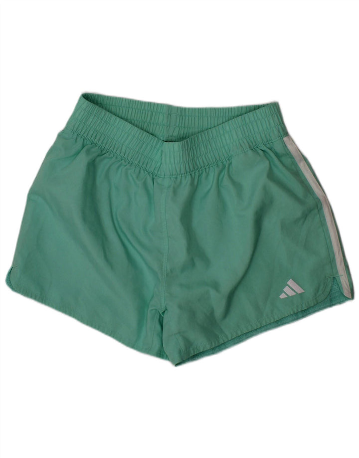 Pantaloncini sportivi ADIDAS Aeroready per ragazze 13-14 anni in poliestere turchese