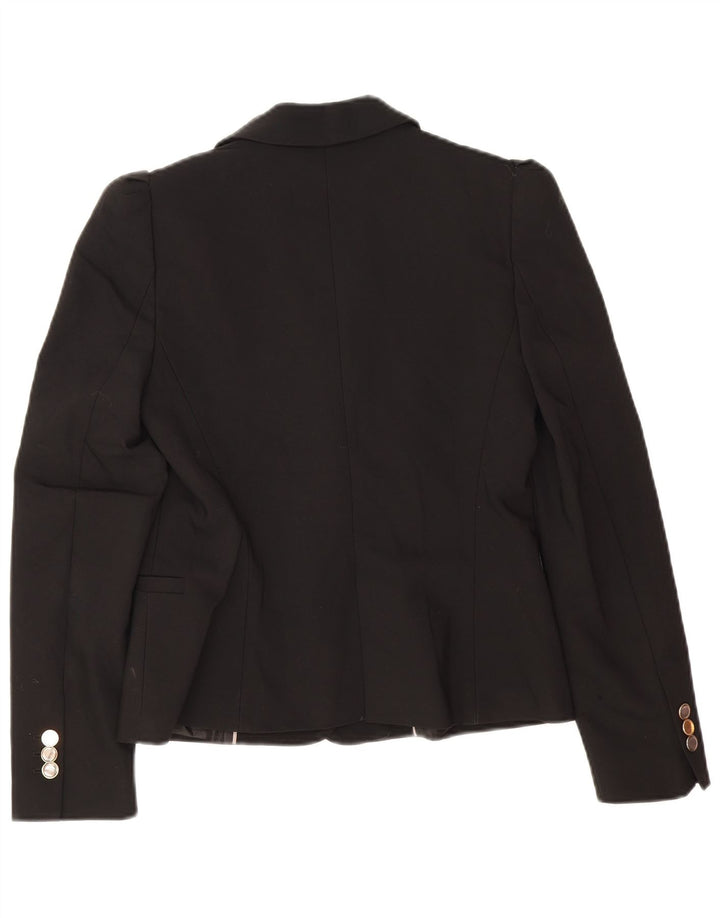 Giacca blazer a 1 bottone da donna Zara UK 12 media nera