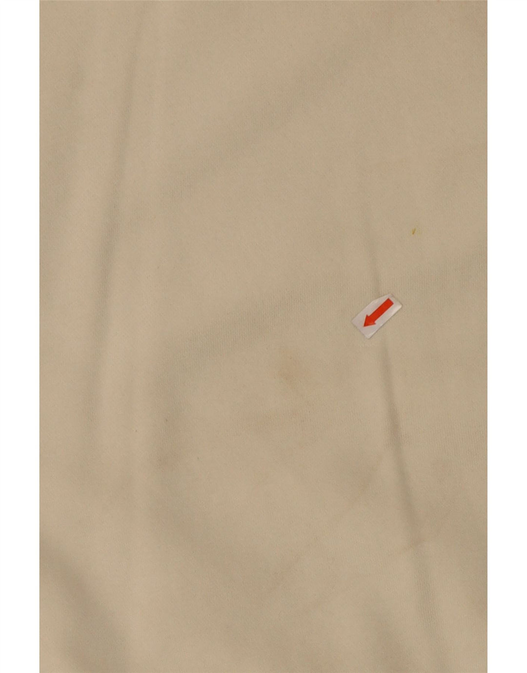 NIKE Felpa corta oversize da donna, maglione UK 10, piccola, cotone bianco sporco