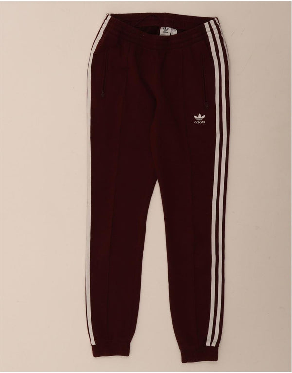 Pantaloni da tuta da donna ADIDAS Joggers UK 6 XS Borgogna Poliestere