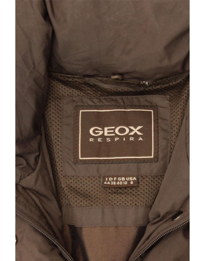 GEOX Womens Respira Padded Jacket UK 10 Small  Brown Polyester Vintage Geox and Second-Hand Geox from Messina Hembry 