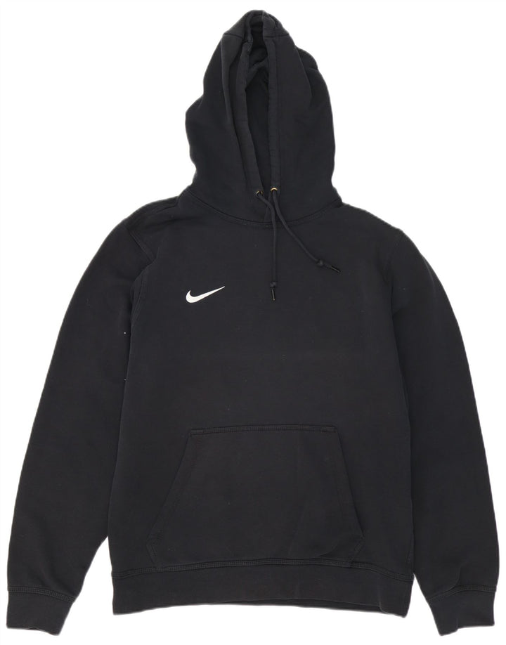 Felpa con cappuccio da uomo Nike, cotone medio nero