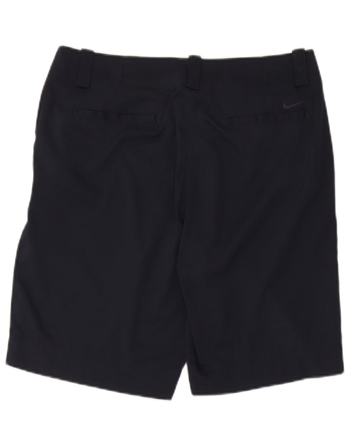 Pantaloncini chino da golf da donna Nike UK 14 medi W34 poliestere blu navy