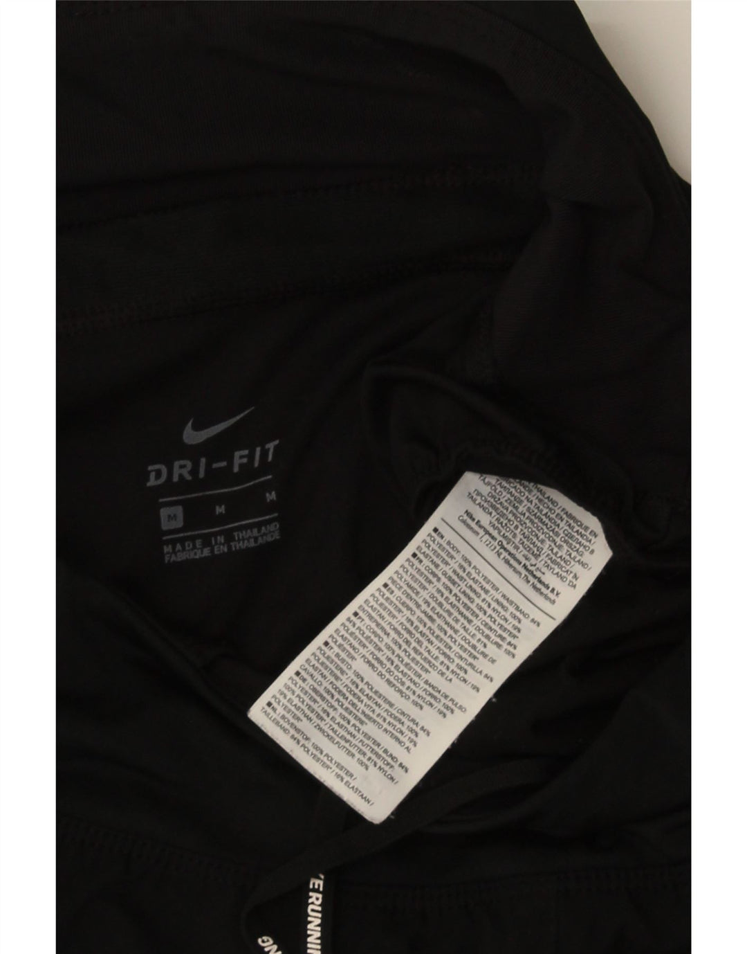 Pantaloncini sportivi NIKE Dri Fit da donna UK 14 medio nero poliestere