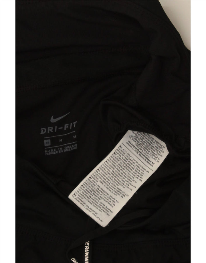 Pantaloncini sportivi NIKE Dri Fit da donna UK 14 medio nero poliestere