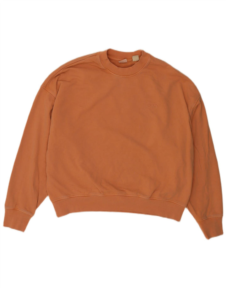 Felpa oversize da donna LEVI'S UK 14 Cotone marrone medio