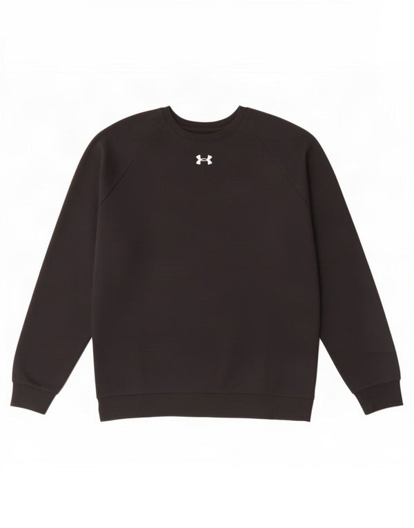Under Armour Mens Sweatshirt Jumper Large Black Cotton