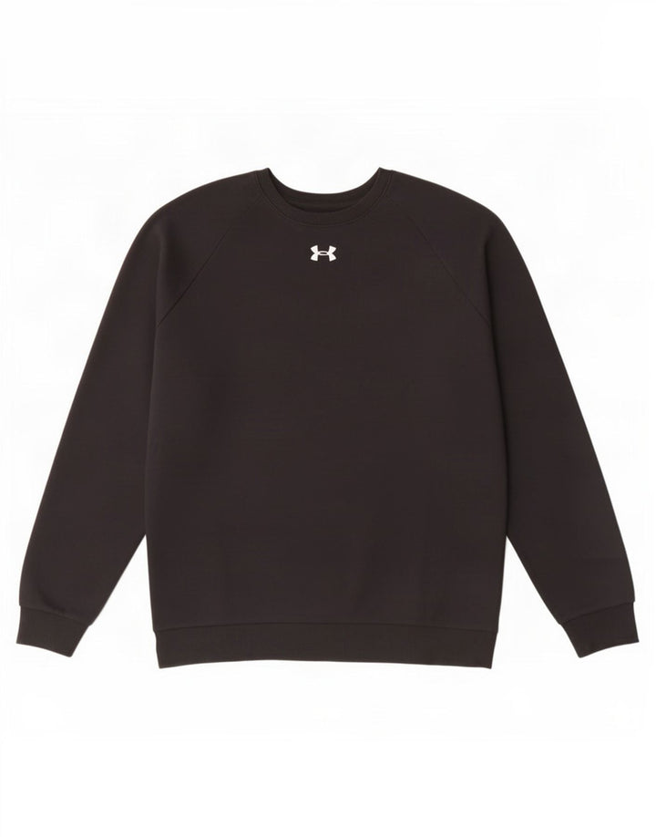 Felpa da uomo Under Armour Maglione grande cotone nero