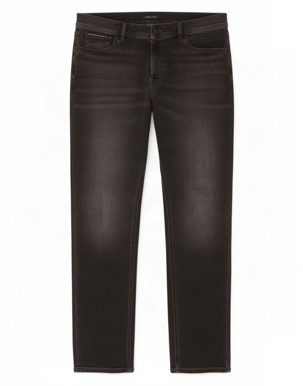 Jeans slim da uomo Tommy Hilfiger W34 L34 cotone grigio