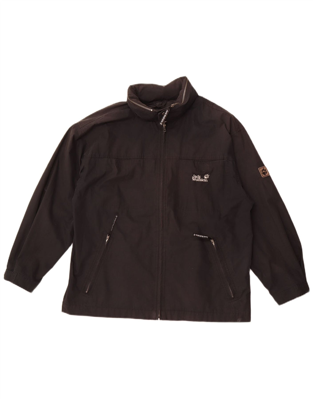 Giacca antipioggia da uomo Jack Wolfskin UK 40 grande poliestere nero