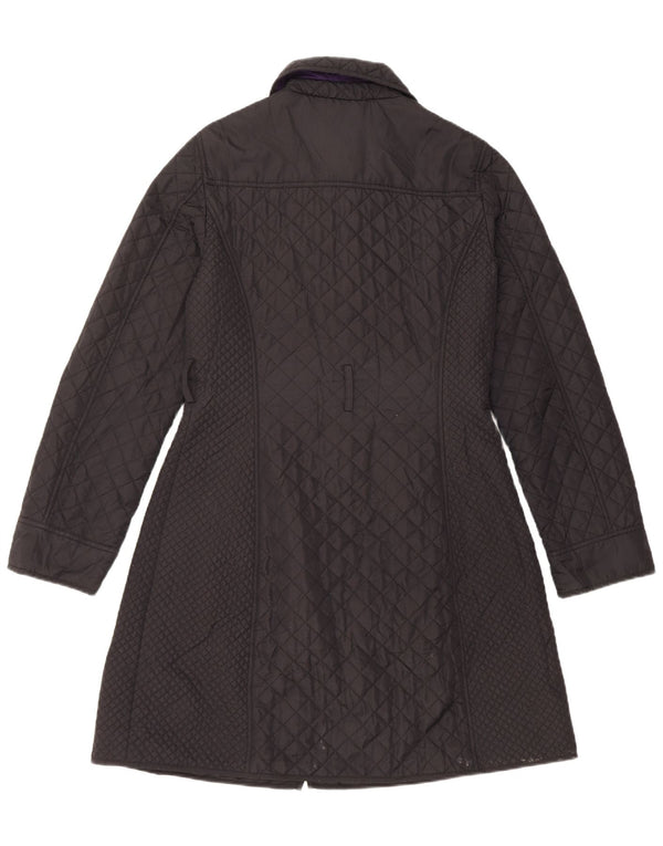 Cappotto trapuntato a vento da donna Hobbs UK 10 piccolo in nylon nero