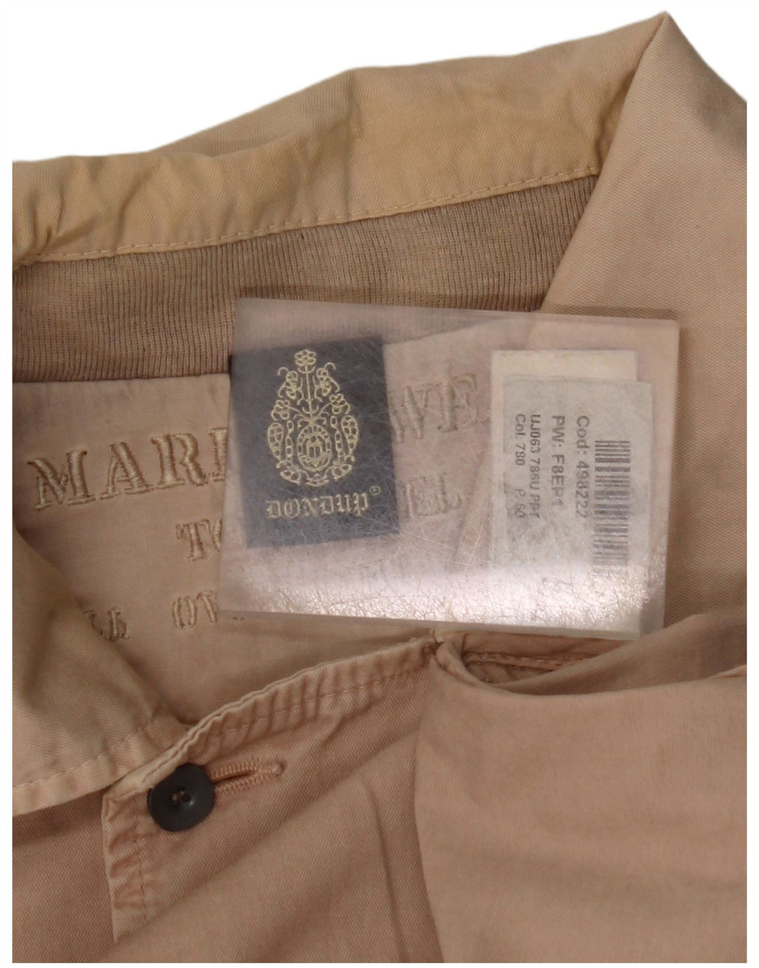 DONDUP Giubbotto Bomber Donna IT 52 2XL Cotone Beige