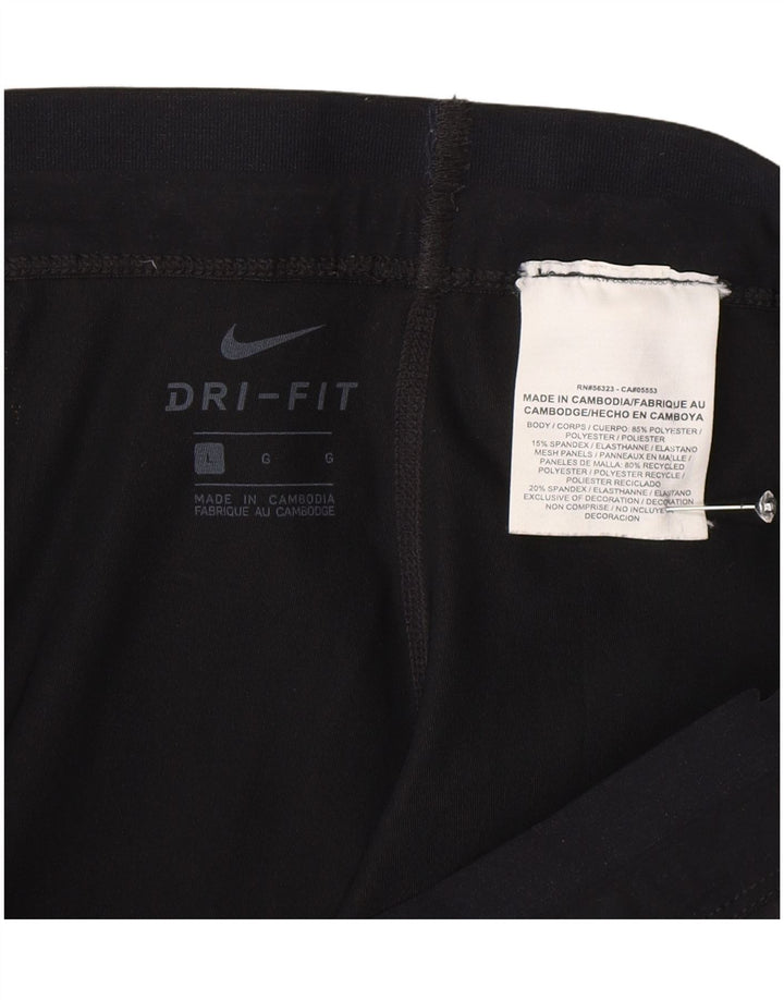 Leggings Nike da uomo grandi in poliestere nero