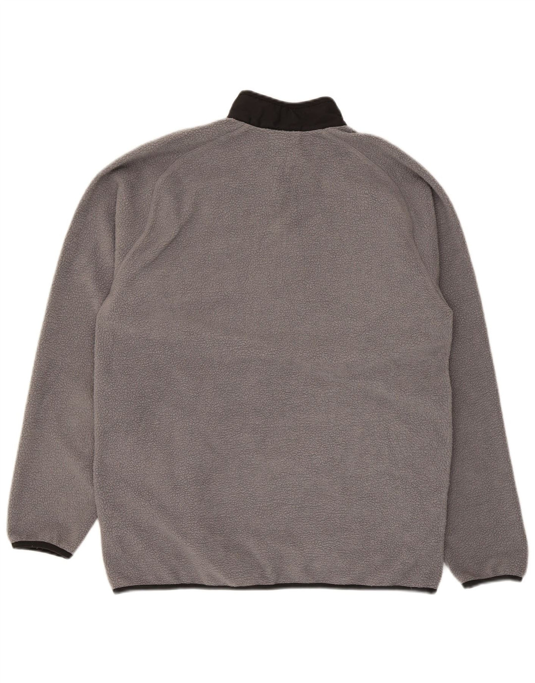 Maglione in pile da uomo Puma con zip e collo in poliestere color block grigio medio