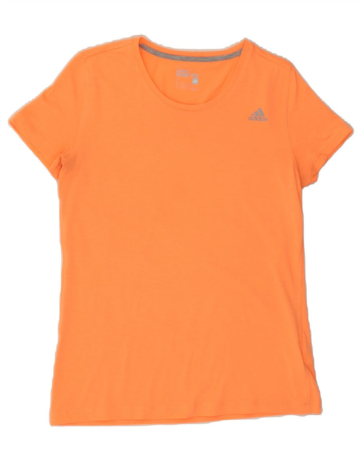 ADIDAS Womens Climalite T-Shirt Top UK 16/18 Large Orange Polyester Vintage Adidas and Second-Hand Adidas from Messina Hembry 