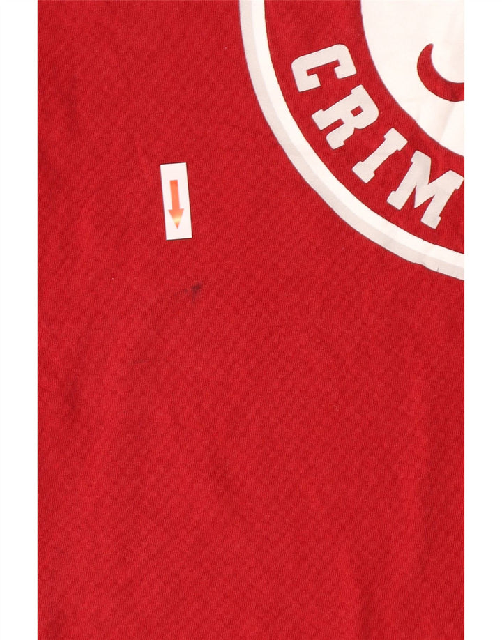 T-shirt grafica da uomo Champion Top grande in cotone rosso
