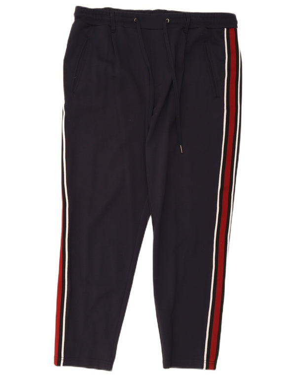 Pantaloni da tuta da uomo Jack & Jones Large in viscosa color block blu navy