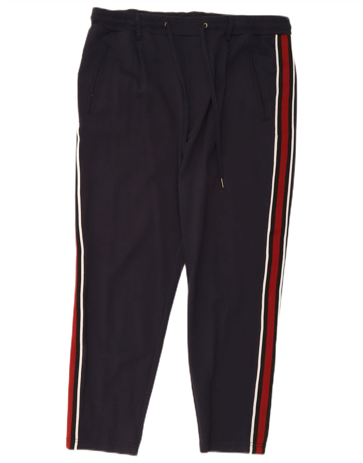Pantaloni da tuta da uomo Jack & Jones Large in viscosa color block blu navy