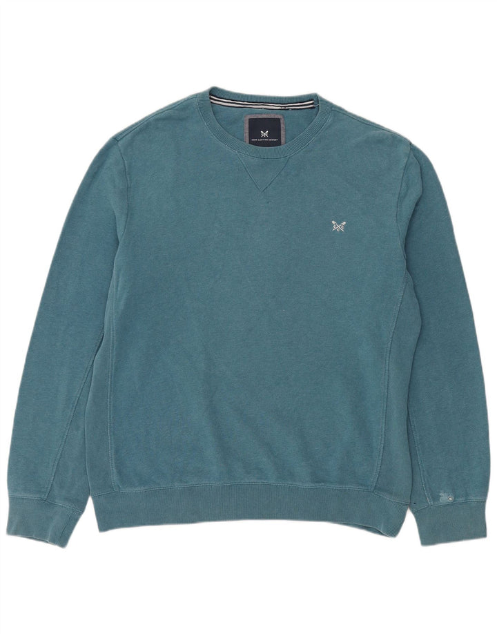 Crew Clothing Felpa da uomo Maglione XL Cotone blu
