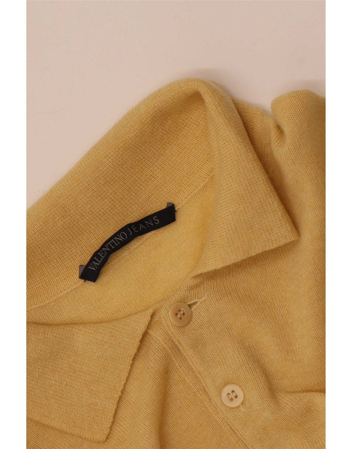 Maglione maglione collo alto da uomo Valentino giallo medio