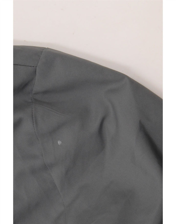 Giacca antipioggia Adidas Climacool Graphic con cappuccio da uomo UK 40 grande poliestere grigio