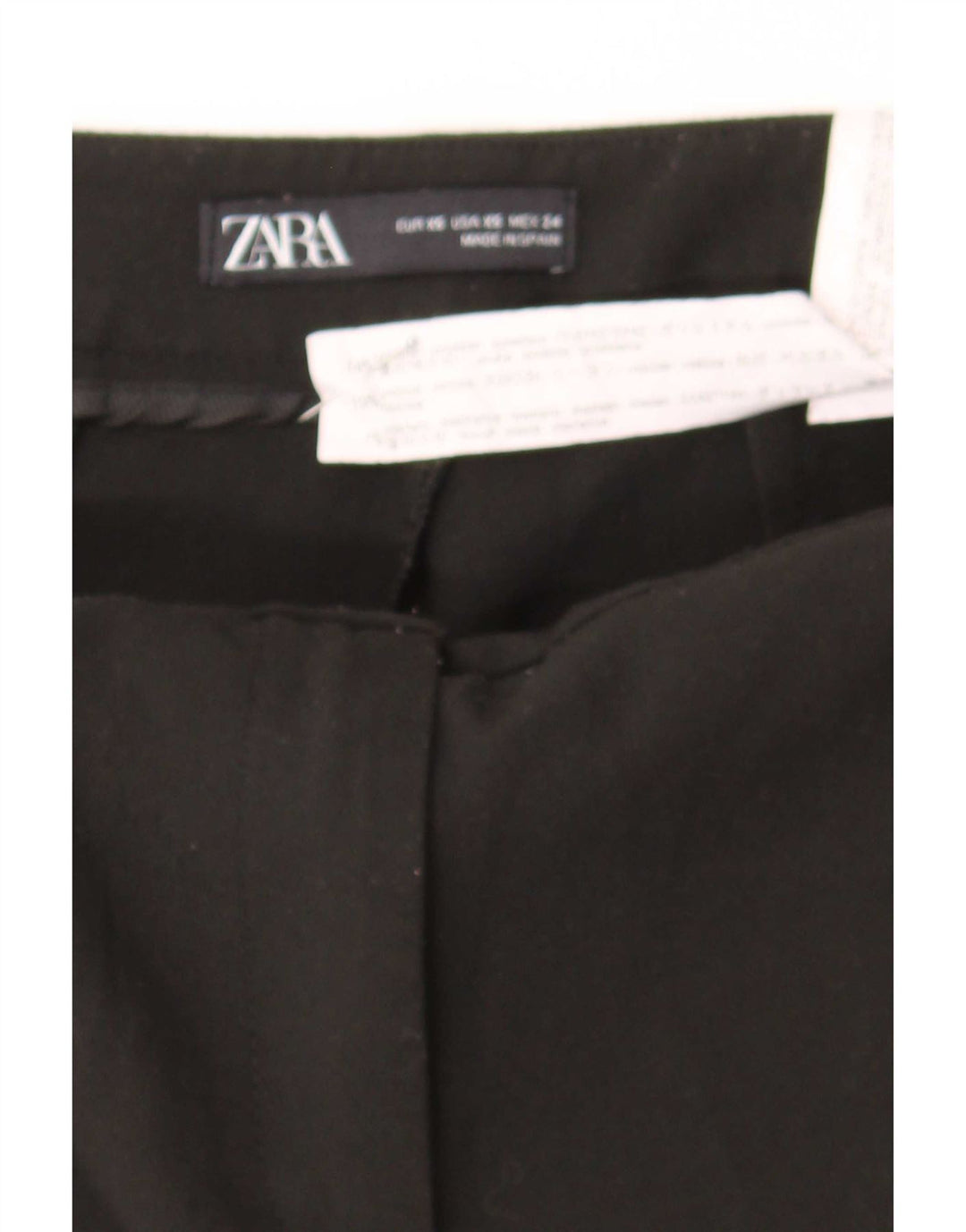 Pantaloni casual slim da donna Zara XS 24 L23 poliestere nero