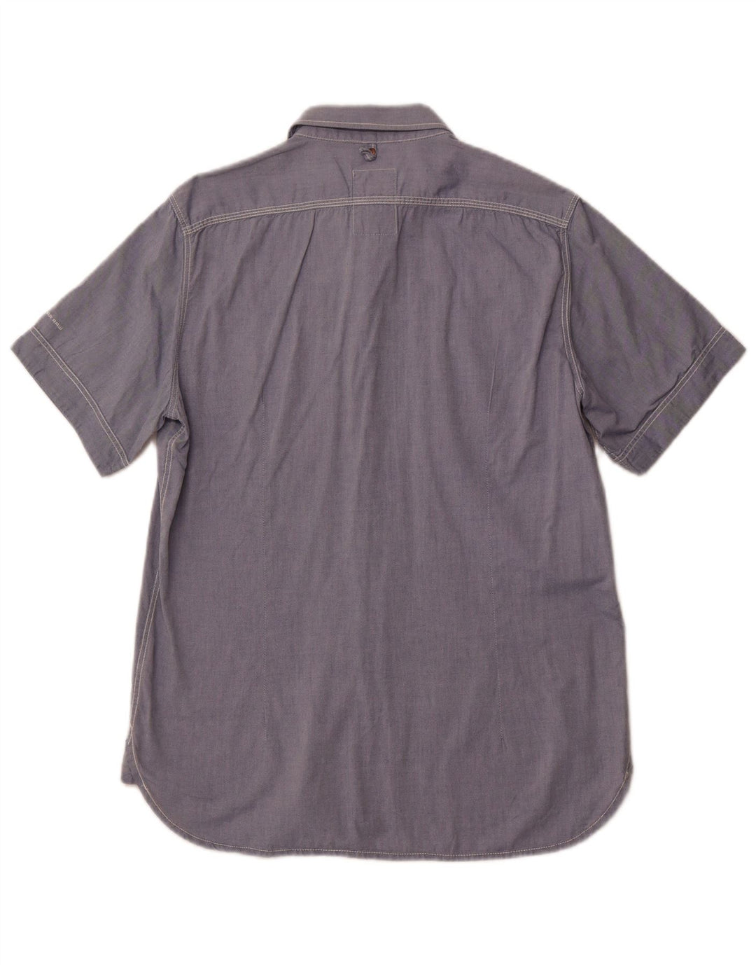 Camicia a maniche corte da uomo G-Star grande in cotone blu