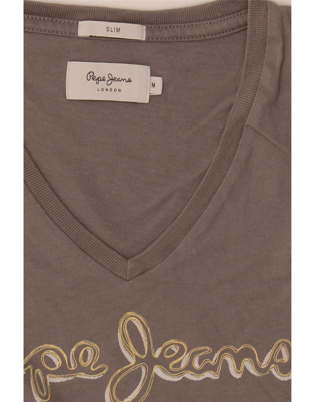 PEPE Jeans T-shirt grafica slim da uomo Top grigio medio