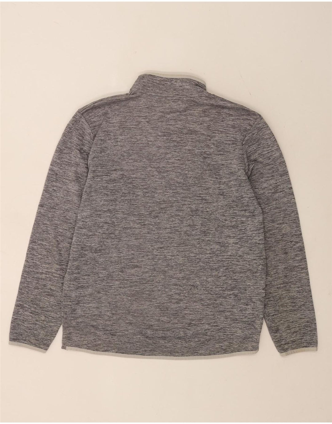 Felpa da uomo Under Armour con collo con zip, maglione, poliestere chiazzato grigio medio