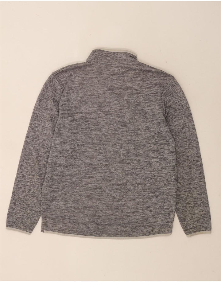 Felpa da uomo Under Armour con collo con zip, maglione, poliestere chiazzato grigio medio
