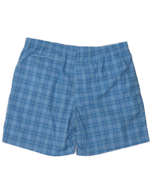 Pantaloncini da bagno da uomo Adidas 2XL Poliestere a quadri blu