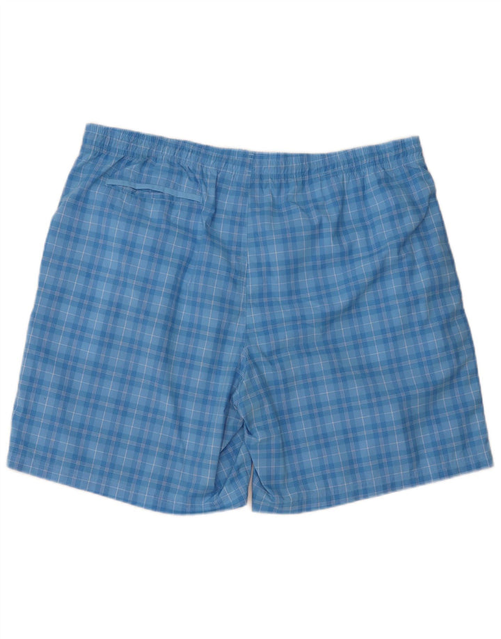 Pantaloncini da bagno da uomo Adidas 2XL Poliestere a quadri blu