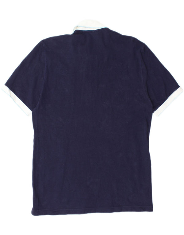 Polo da rugby da uomo Lacoste taglia 5 grande in cotone blu navy
