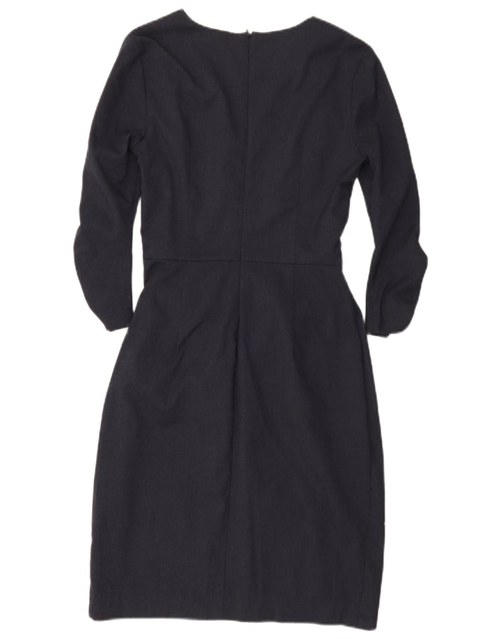 Abito tubino Zara da donna con maniche a 3/4 UK 10 piccolo poliestere blu navy