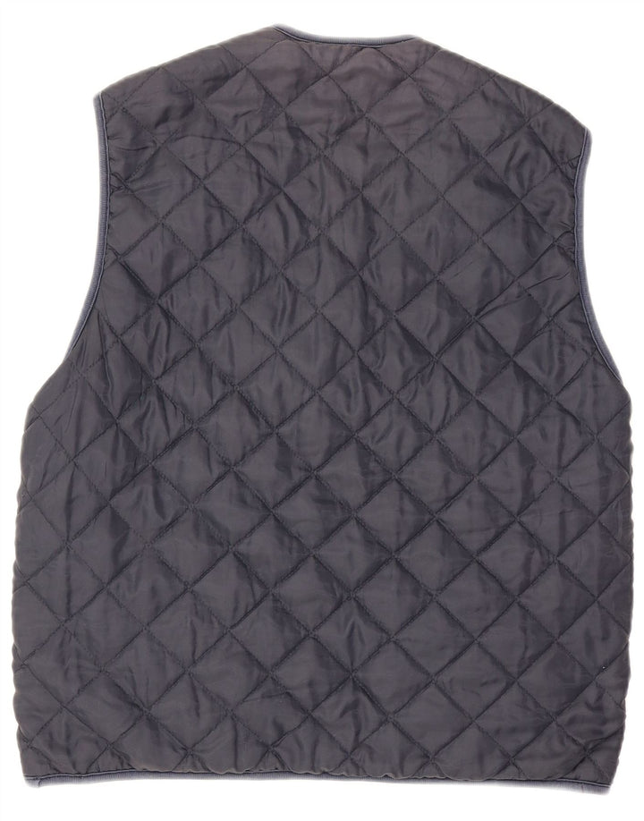 Gilet reversibile da uomo vintage UK 38 rosso medio geometrico