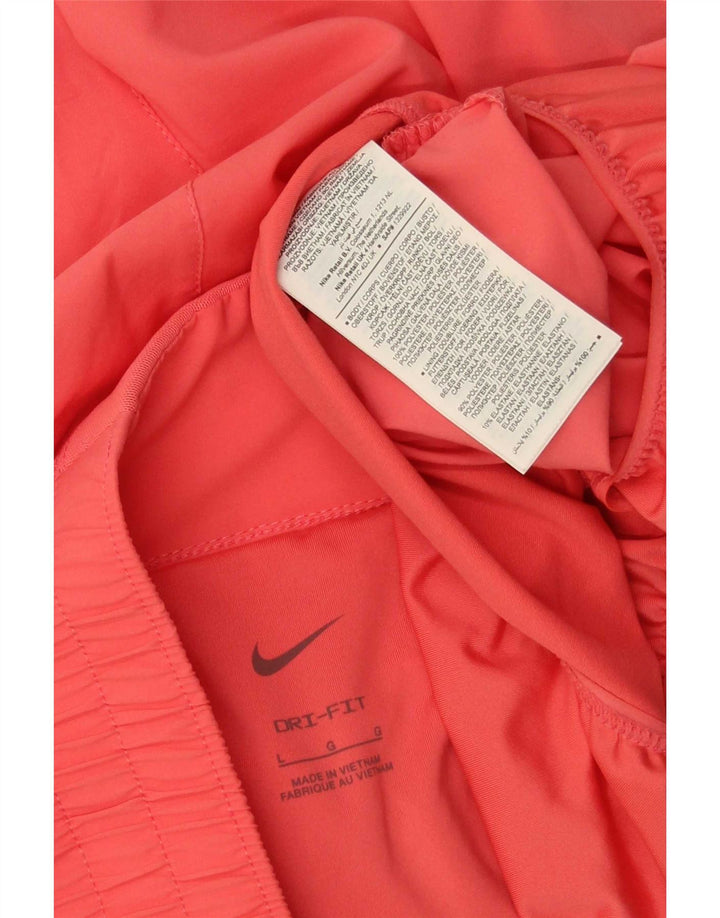 Pantaloncini sportivi Nike Dri Fit da donna UK 14 Large Rosa Poliestere