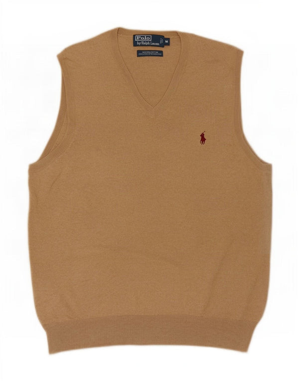 Canotta da uomo Polo Ralph Lauren in cotone beige medio