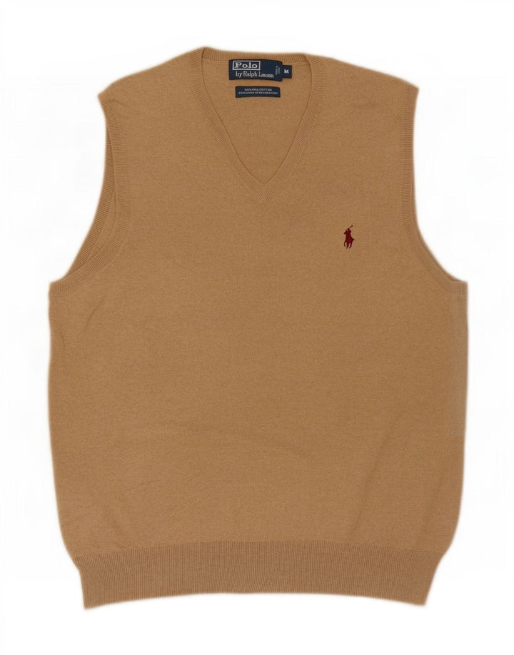 Canotta da uomo Polo Ralph Lauren in cotone beige medio