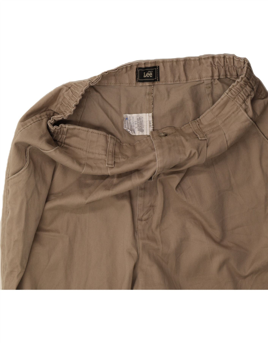 LEE Mens Pegged Chino Trousers US 16 2XL W32 L29 Khaki Polyester Vintage Lee and Second-Hand Lee from Messina Hembry 