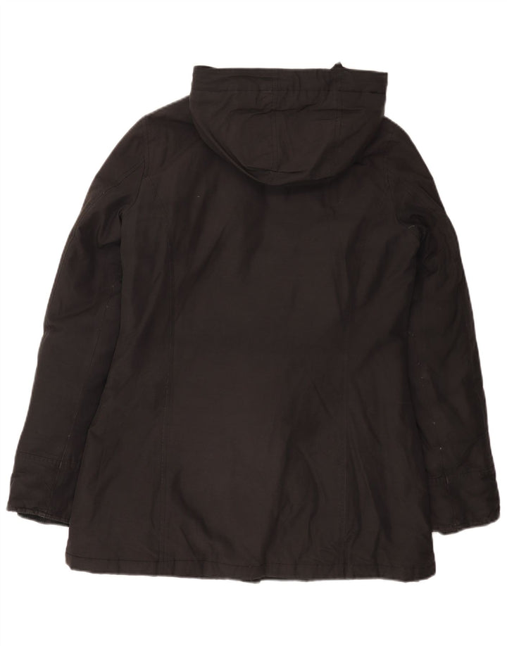 Parka con cappuccio da donna canadese EU 42 cotone nero medio