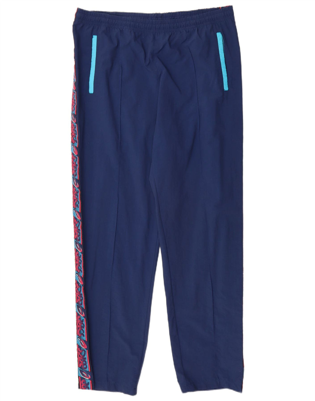 Pantaloni da tuta grafica da uomo Asics IT 50 Medium Blu Navy Colourblock