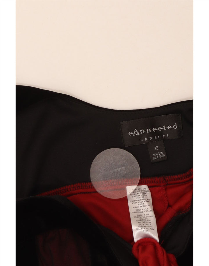 ABBIGLIAMENTO Abito da donna a trapezio senza maniche UK 12 Borgogna medio a righe