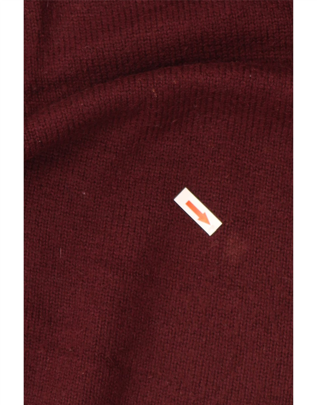 Maglione Zara da uomo con scollo a V bordeaux medio